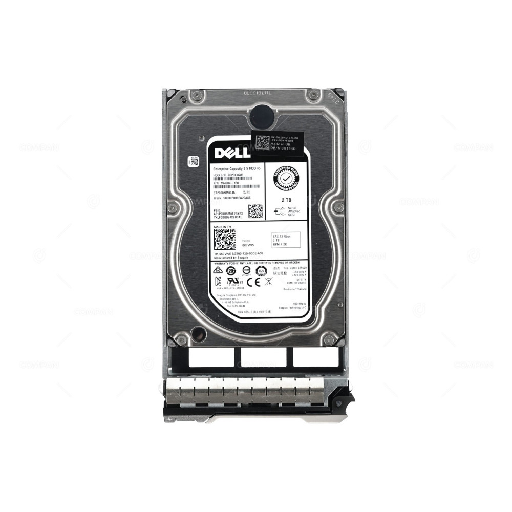 K7VW5  DELL HDD 2TB 7.2K SAS 12G 3.5" LFF HOT-SWAP